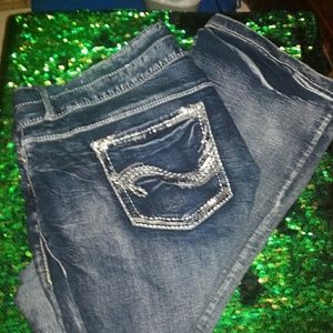 Womens bling jeans